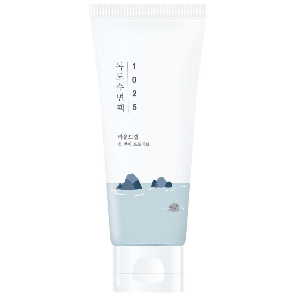 ROUND LAB 1025 Dokdo Sleeping Pack (Sem Fragrância) |   Creme Noturno Facial Tudo-em-Um desenvolvido para peles irritada
