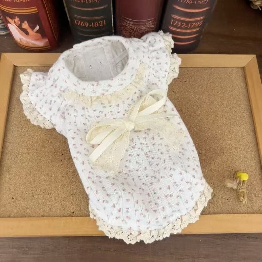 Pet pet ins primavera verão roupas florais adequadas para gatos cães pele-amigável macio confortável gatos roupas para a