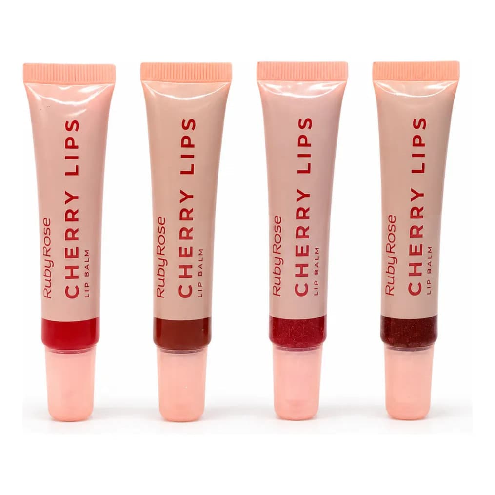 Lip Balm Cherry Lips Ruby Rose Gloss Com Cor
