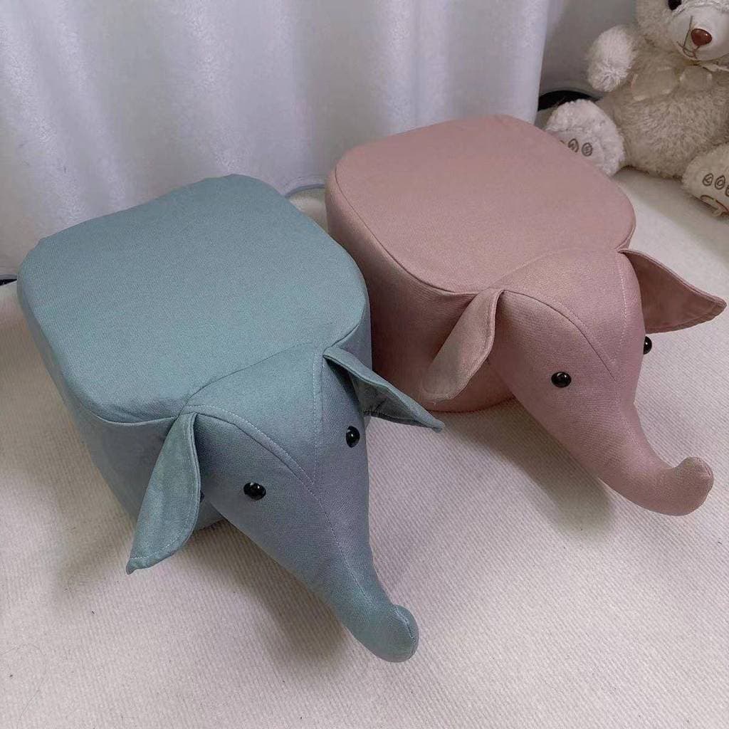 Leite em pó pode caseiro pequeno sofá capa Material bebê elefante banco feito à mão quatro baldes de leite em pó criança