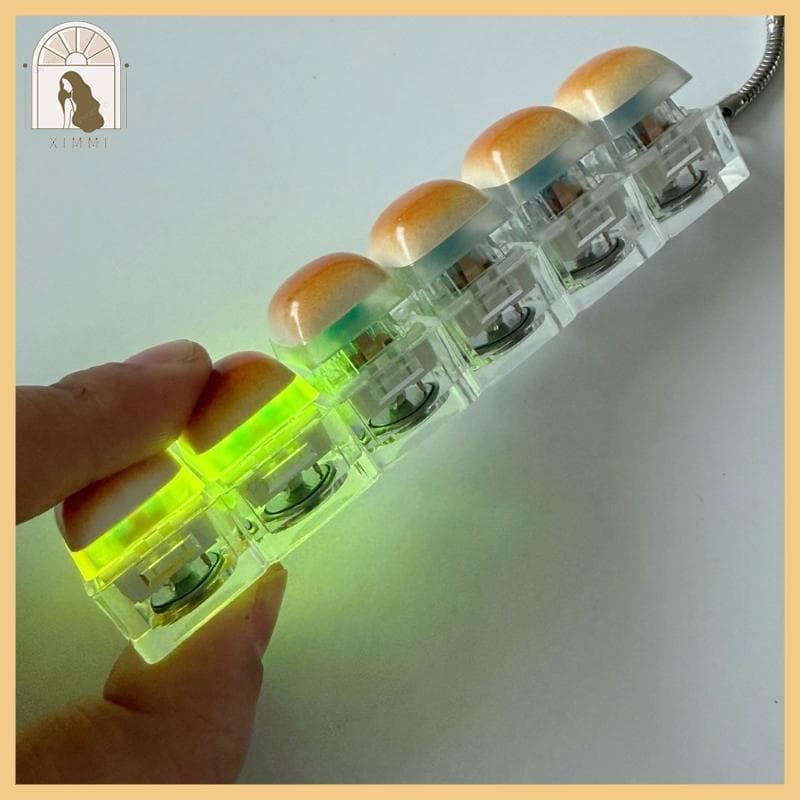 * XIMM * LED Light Up Chaveiro Brinquedo Keycap Clickers Switches Tester