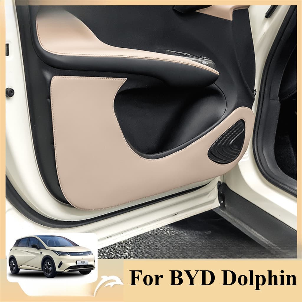 Para BYD Dolphin 2021-2026 : Protetor De Chute De Porta De Couro-Almofada Adesiva 3M Sem Necessidade De Ferramentas