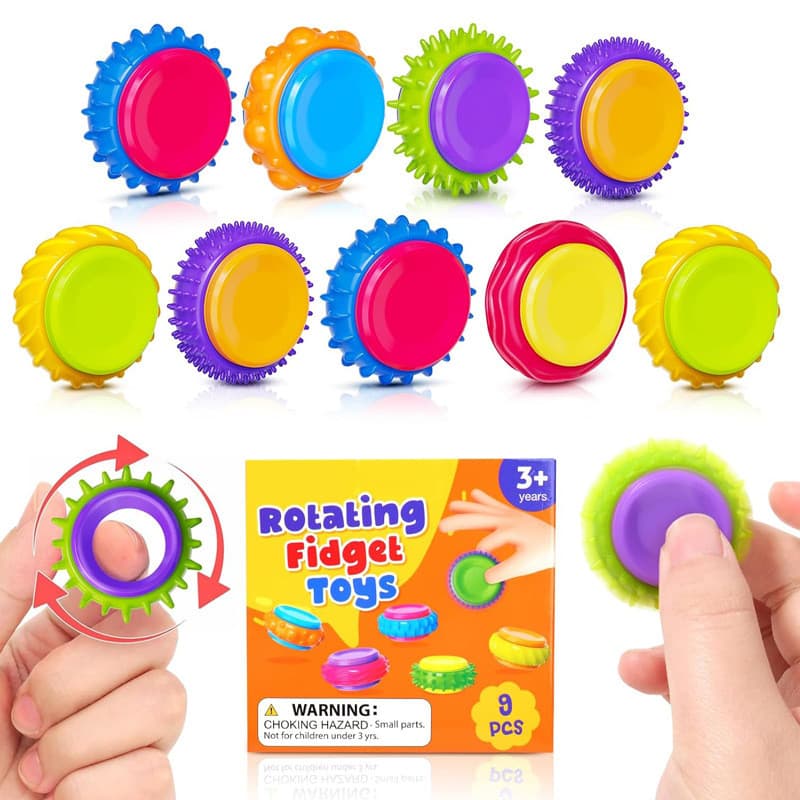 Cross-Border novo estilo fidgettoys multifuncional brinquedo de Silicone três-em-um ponta do dedo girando brinquedo sens
