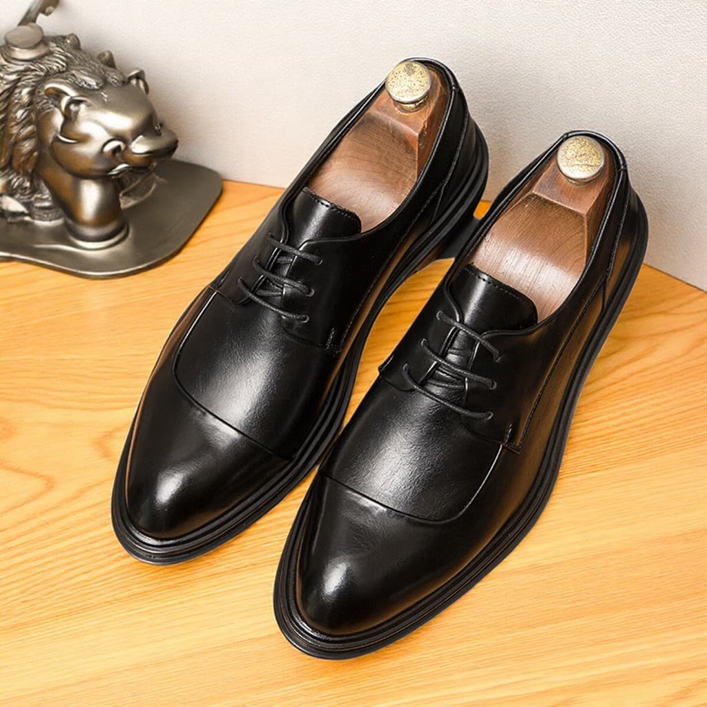 Sapatos masculinos de trabalho estilo britânico aumento interno noivo casamento sola macia negócios Formal Wear Casual p