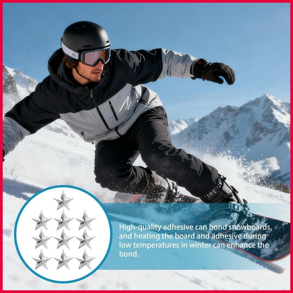 Almofada De Aperto De Snowboard Antiderrapante 10 Peças Inverno Triangular Pentagrama Almofadas De Esqui Para Mulheres H