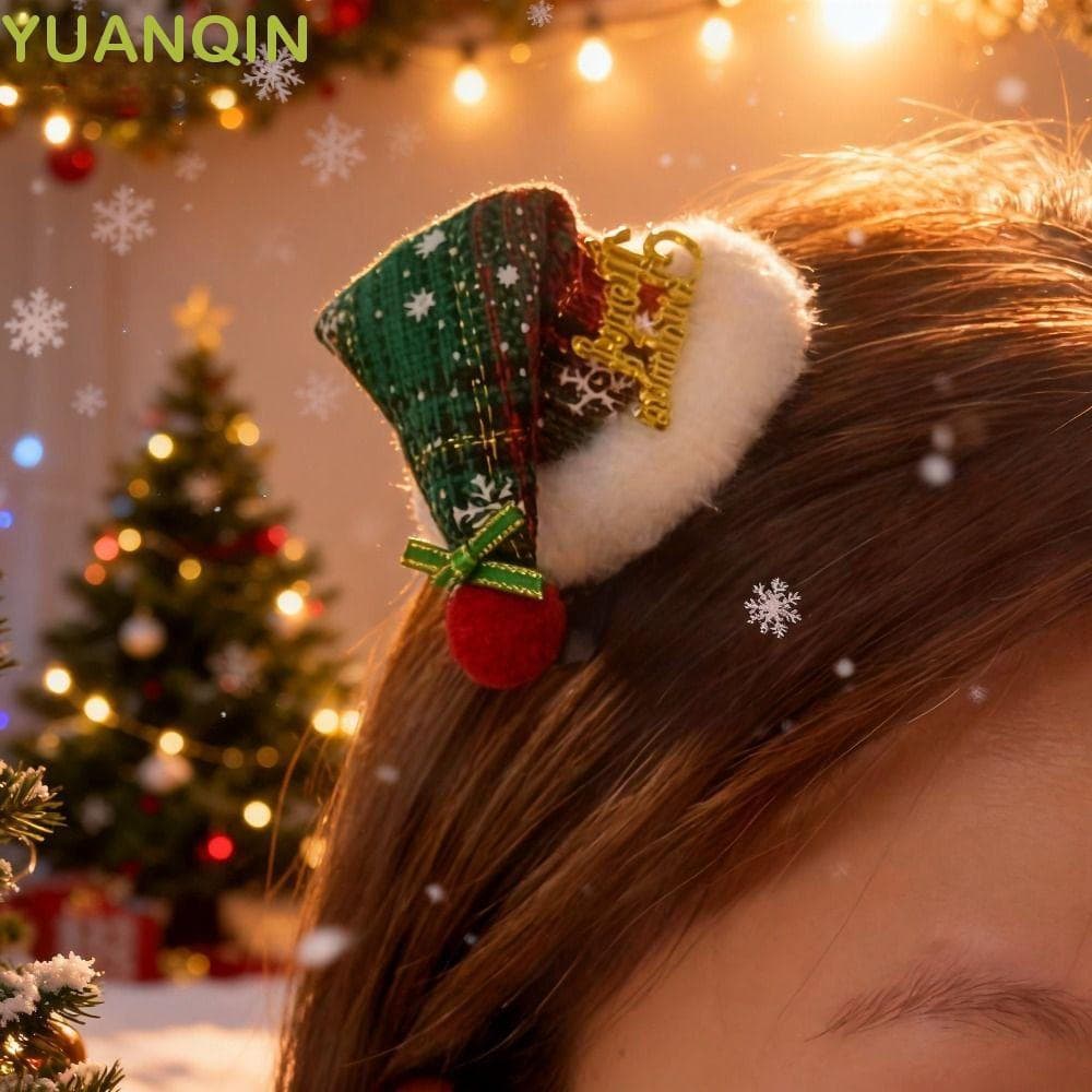 YUANQINZT Tiara De Natal , Faixa De Cabeça Com Chifres De Argola De Cabelo De Alce Vermelha
