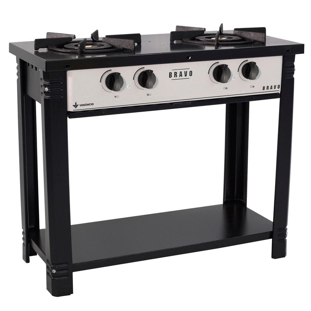 Fogão Industrial Venâncio com 2 Bocas Duplas sem Forno Br2b
