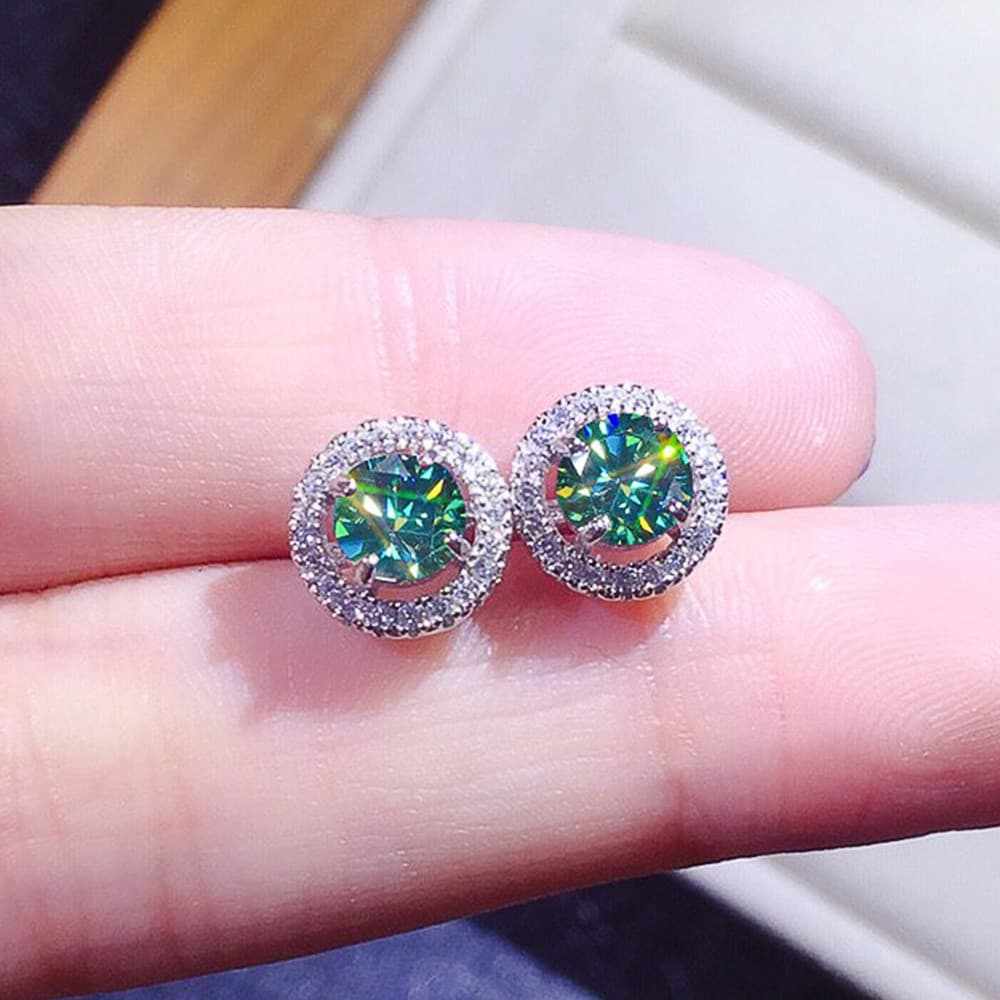 925 Prata Esterlina Delicado Verde CZ Brincos Moda Acessório De Orelha Para Mulheres Uso Diário Festa À Noite Elegantes