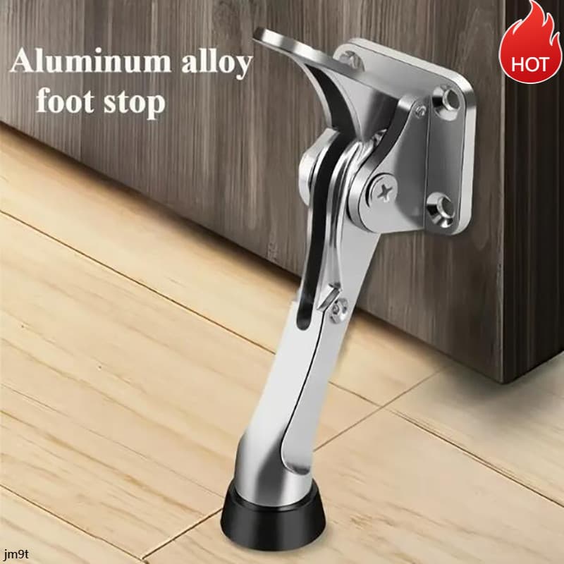 LM9T-1Pcs Rolha De Porta Escovado Suporte Coletor Amortecedor De Borracha Fixado Na Parede Casa