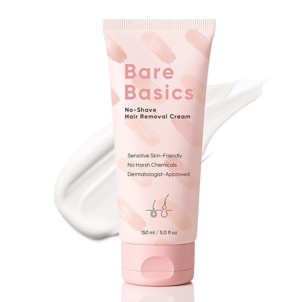 Creme Depilatório Sem Lâmina Bare Basics para Mulheres – Creme Depilatório Indolor e Impecável para Pernas, Braços e Axi