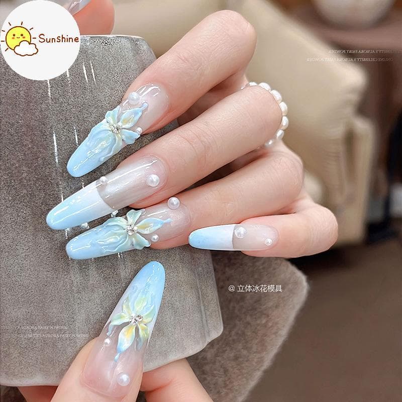 OMS Molde De Silicone 3D Para Arte Em Unhas , Design De Flores , Modelo De Pétala Reutilizável Decoração De Manicure DIY