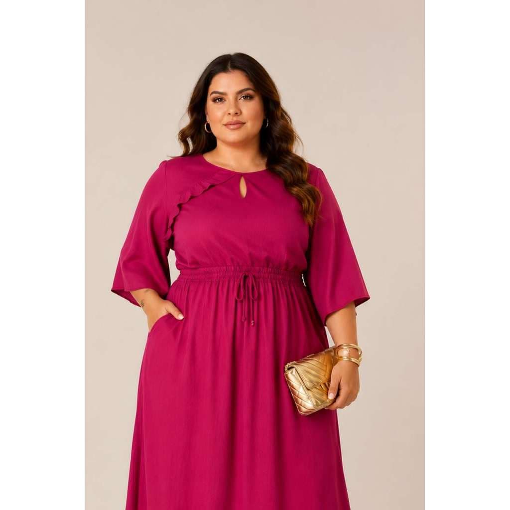 BLUSA BABADO BUSTO LISA