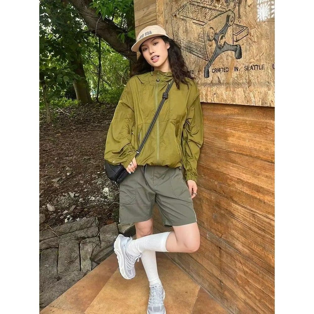 Roupas de proteção solar ao ar livre femininas 2026 novo estilo verão estilo fino respirável roupas de pele esportiva sé