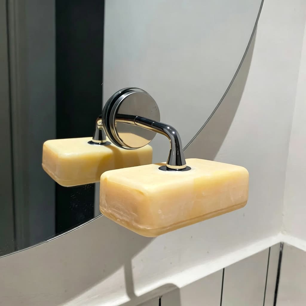 Ventosa estilo japonês tipo saboneteira magnética sem perfuração armazenamento de parede de sabão armazenamento de banhe