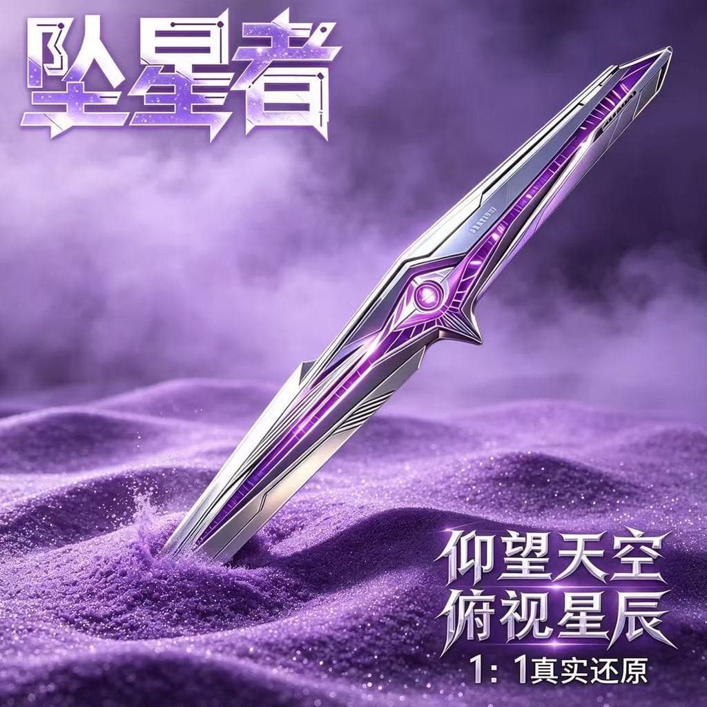 Novo Delta mercadoria móvel novo estilo faca pele Melee arma pingente Starist modelo de plástico ornamento adereços VFKU