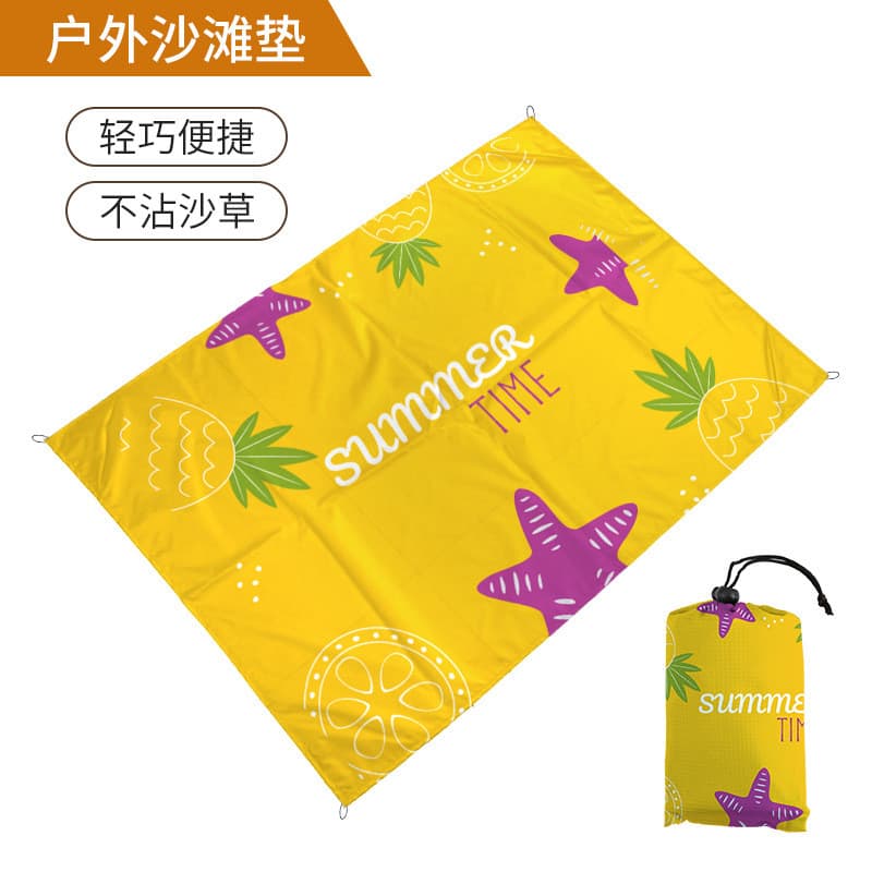 Tapete de piquenique estampado de Nylon para acampamento, Mini pano xadrez à prova d'água, à prova de umidade, tapete de
