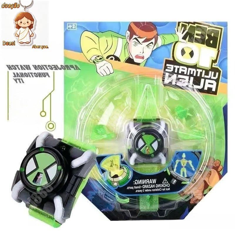 Relógio Ben 10 Ultimate Omnitrix Estilo Projetor Relógio Brinquedo Infantil Presente BEN10