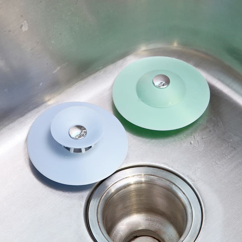 Filtro de silicone multiuso anti-odor para ralo de piso, tampa de ralo de pia tipo UFO com sistema de pressão, plugue de