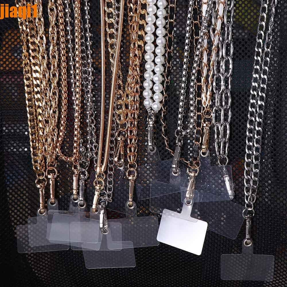 JIAQI1 Crossbody Phone Chain Bolsa Corrente Telefone Charme Cordão Longo Acessórios De Metal Correias De Pescoço De