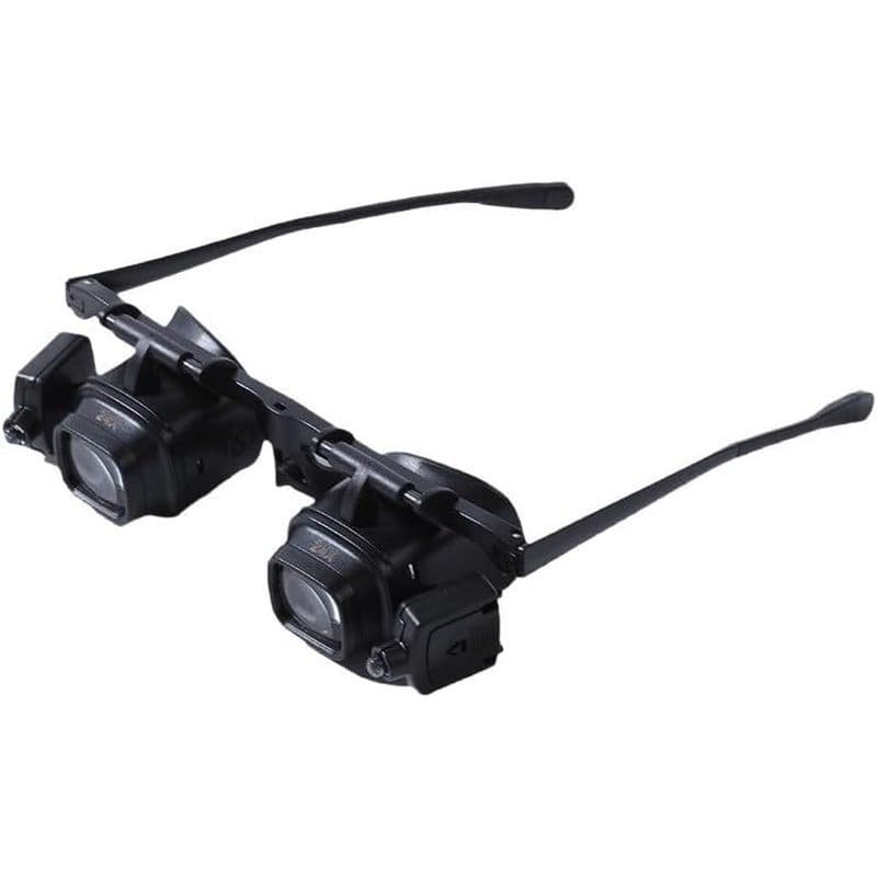 Lupas De Montagem Na Cabeça Com Luz LED , Lupa De Faixa De Viva-Voz Lentes Intercambiáveis Para Reparo De Relógios , Ava