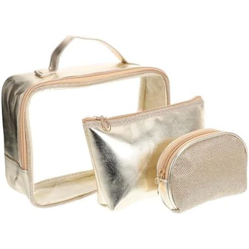 1 Conjunto Portátil Bolsa De Maquiagem Para Viagem Organizadora De Cosméticos Mulheres Chique Três Viagens Academia E Ne