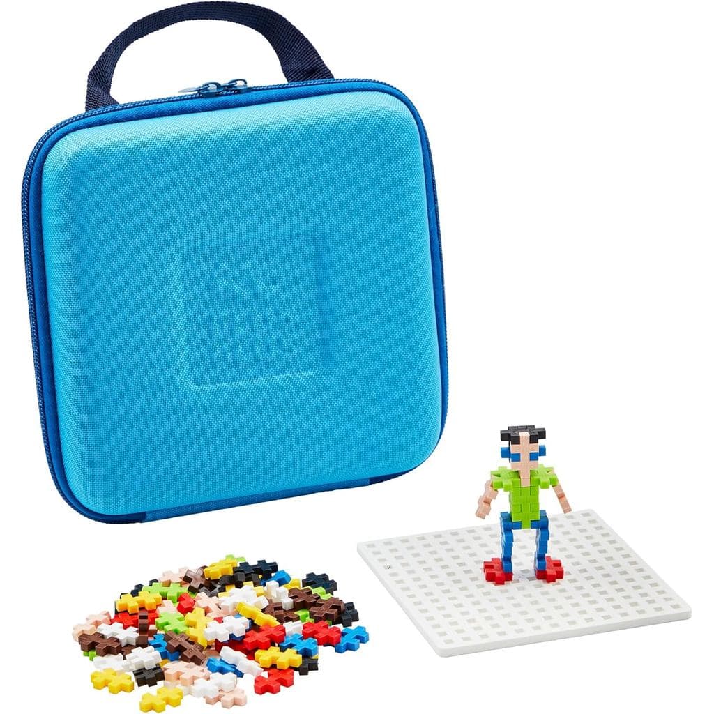 Conjunto de Construção PLUS PLUS com Estojo de Transporte, Quebra-Cabeça 3D, Brinquedo Educativo STEM para Crianças, 100