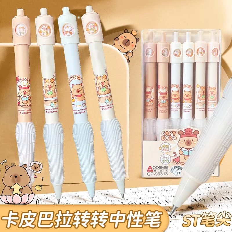 highlighter set pink highlighter pen highlighter pen Kapibara Influencer Zhuanzhuan Caneta Alunos do ensino médio Nuvem