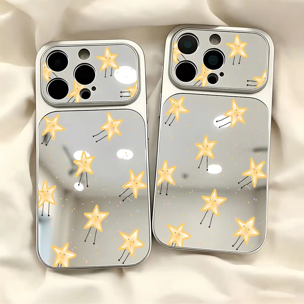 Bonito Dos Desenhos Animados Estrela Espelho Caso De Telefone Para infinix Nota 60 50 40 30 Pro Ultra 50s Inteligente 20