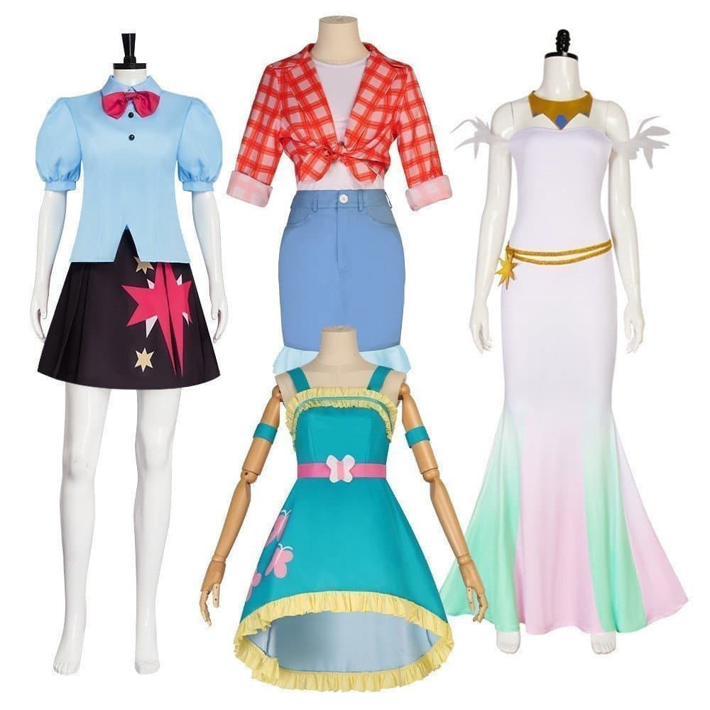 My Little Pony: Amizade é Mágica - Fantasia de Cosplay - Twilight Sparkle, Apple Jack, Fluttershy, Princesa Celestia-R R