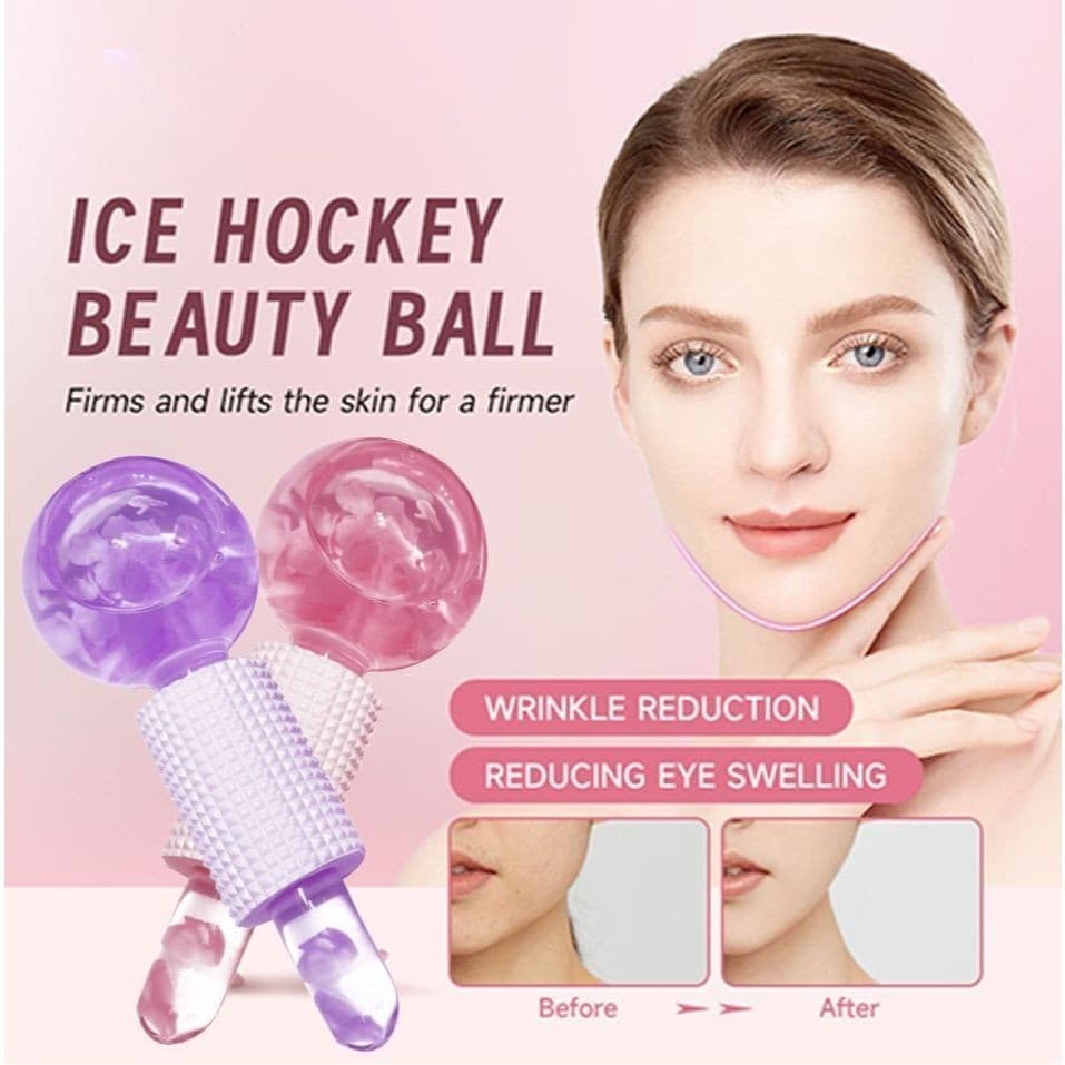 Kit 2 Bolas de Massagem Facial – Esferas de Cristal para Estética e Relaxamento