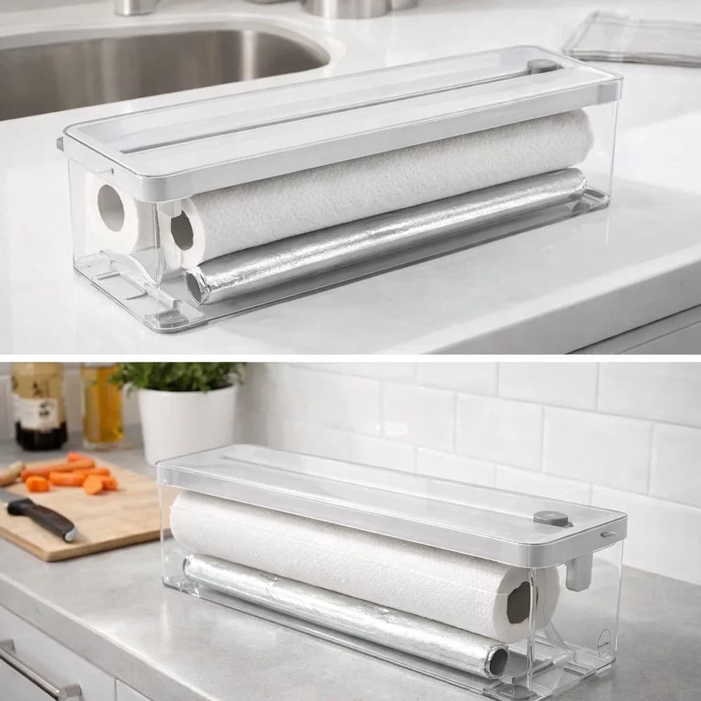Organizador de Rolos Duplo Clear Gavetas