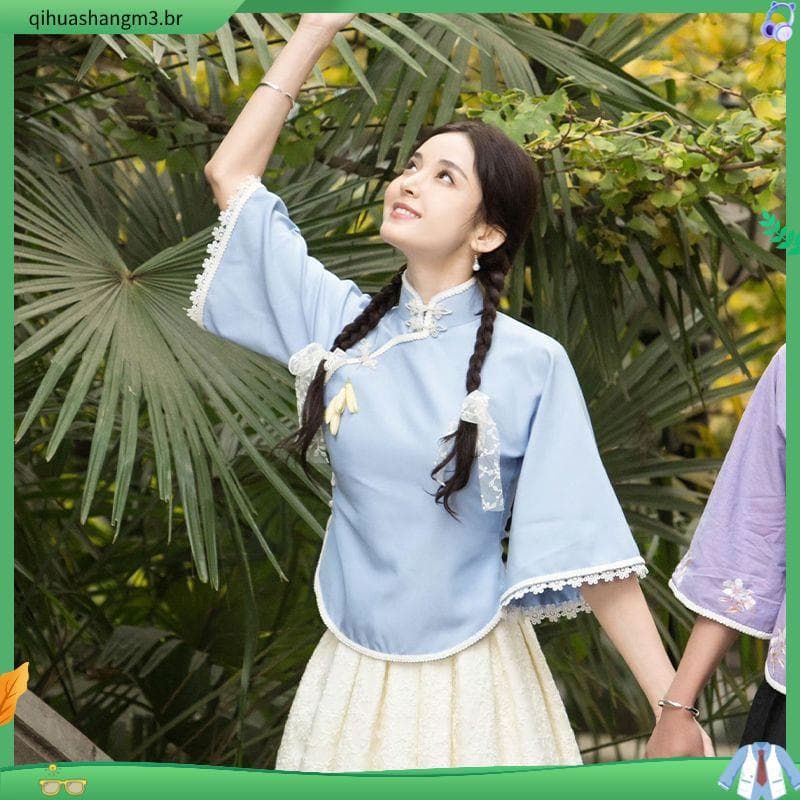 Cinco quatro jovens usam classe wear república da China estudante wear feminino Retro chinês montanha wear desempenho li