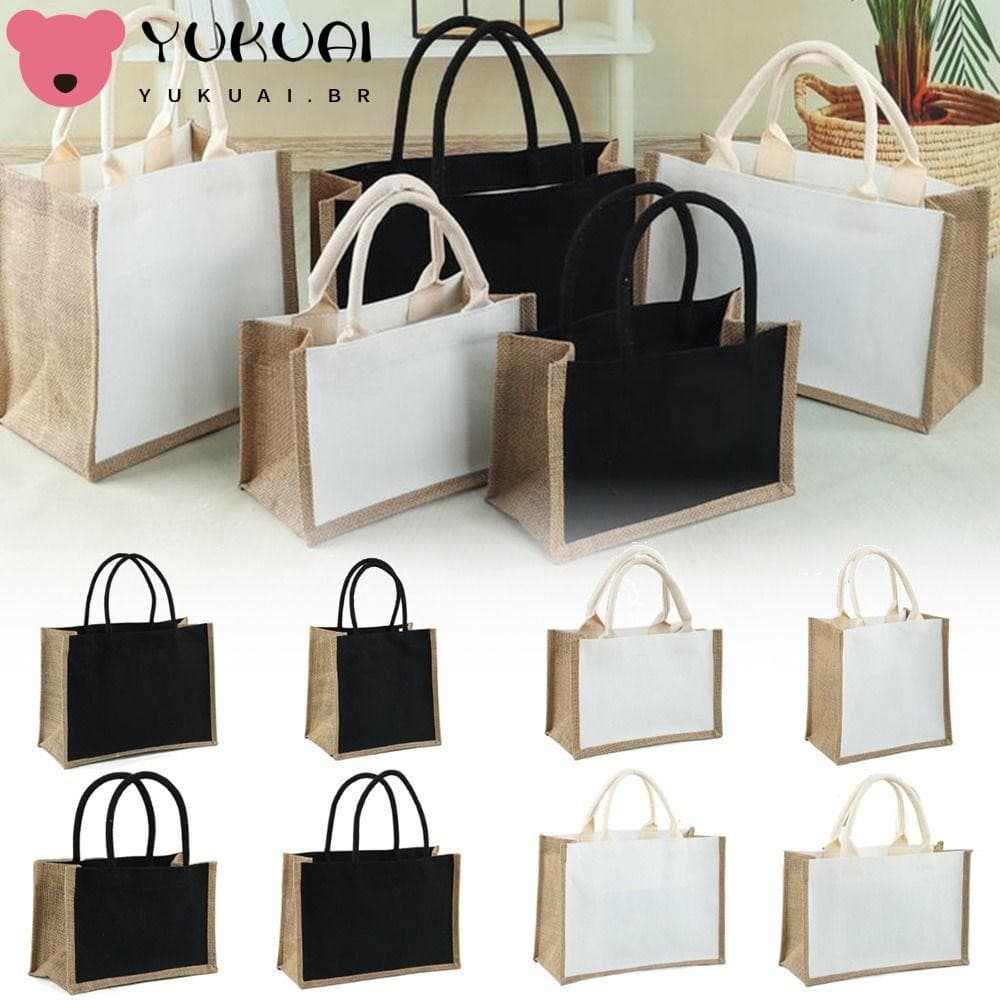 YUKUASDO Saco Em Branco , Sacos De Armazenamento Bolsa Dobrável , Viagem DIY Desenhado À Mão De Compras De Grande Capaci