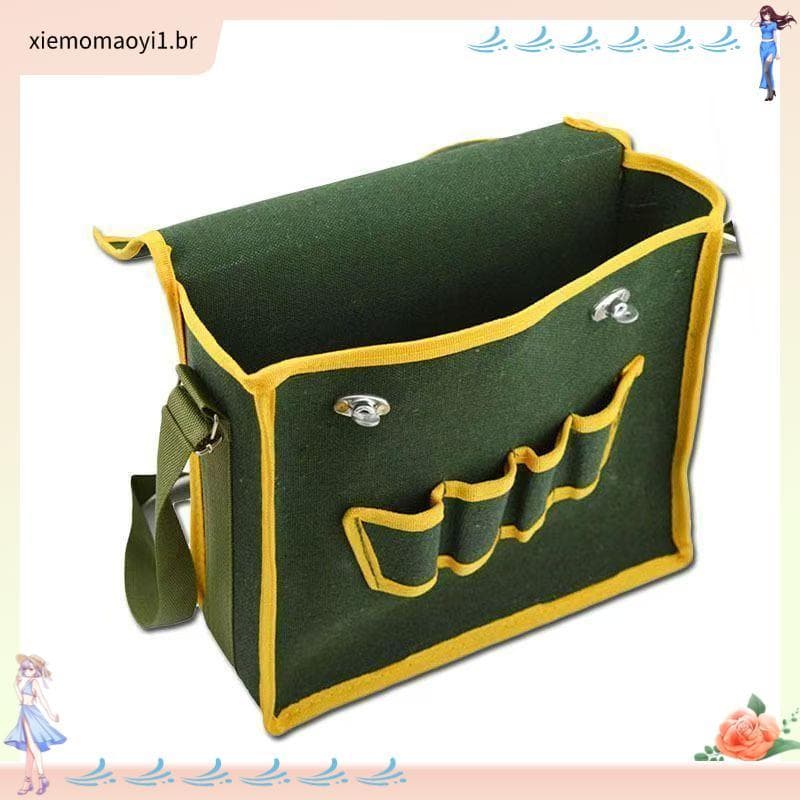 Bolsa de ferramentas de lona resistente ao desgaste Bolsa de ombro multifuncional para reparo Bolsa para eletricista Har