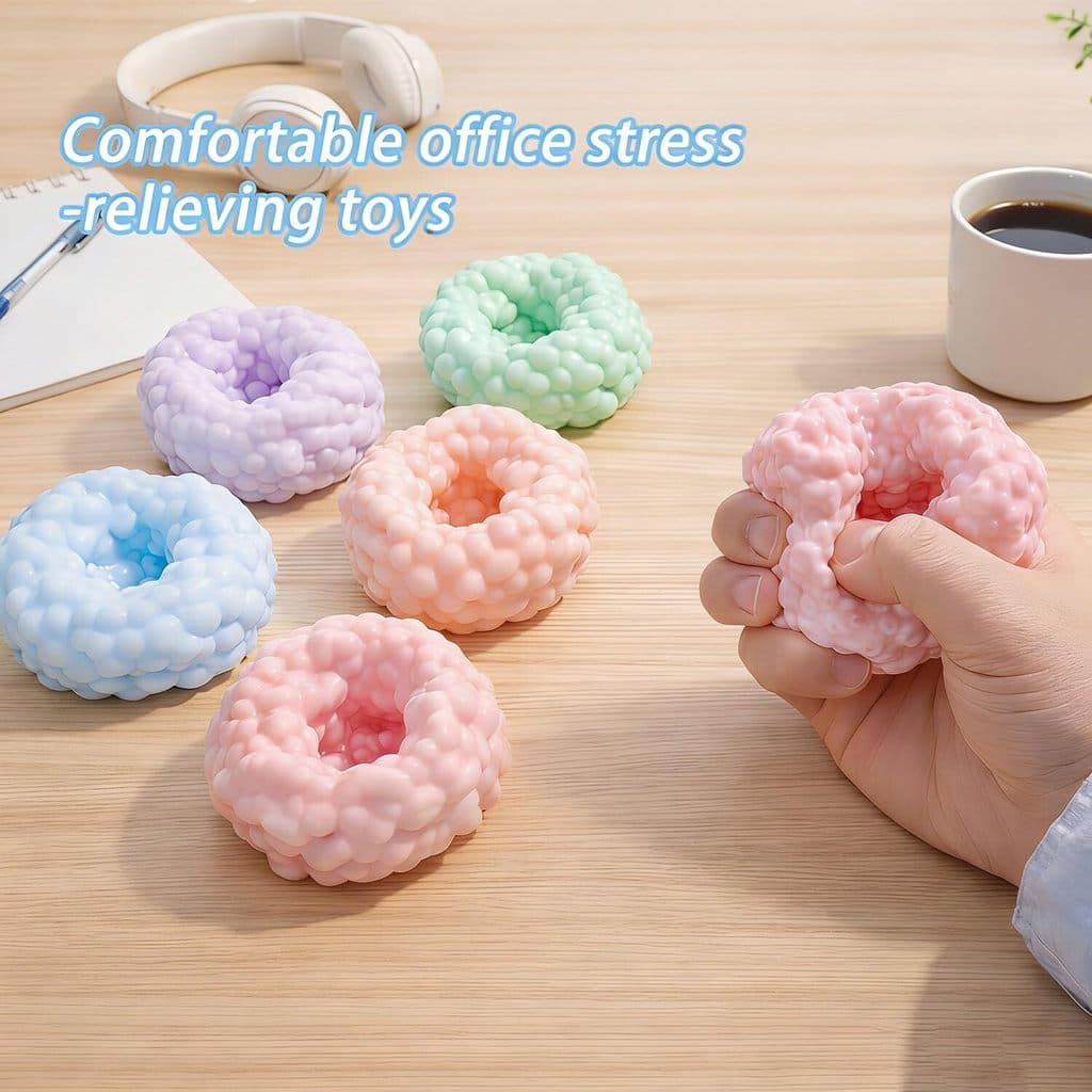 Brinquedos antiestresse para amassar, divertidos e feitos à mão, bola de ventilação, brinquedo de pele de gelo.
