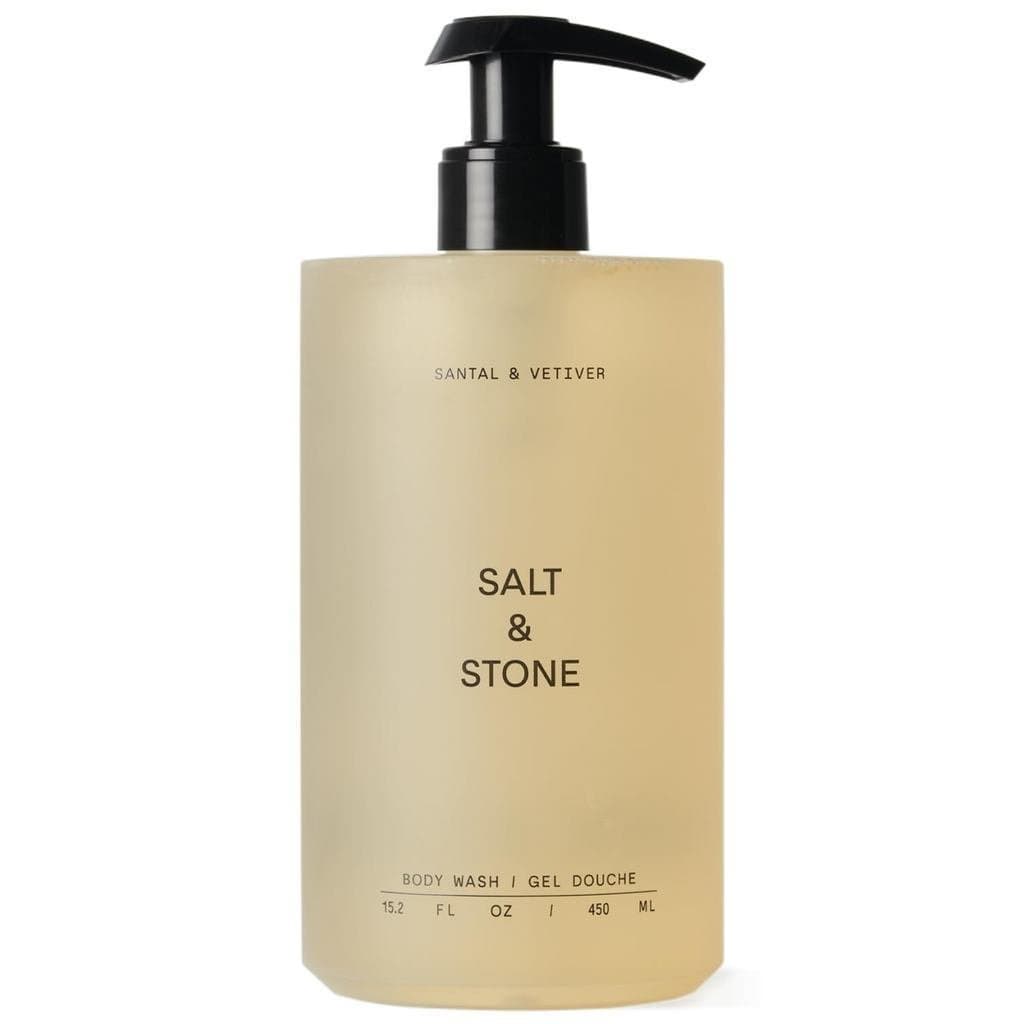 Gel de Banho Antioxidante Salt&Stone - Santal&Vetiver |     Limpa e nutre a pele, rico em niacinamida e ácido hialurônic