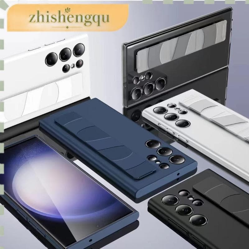 SAMSUNG Galaxy S24 Estojo Ultra Standing Grip Case EF-GS928 Violeta Escura/Azul Claro/Taupe Com FREEBIES