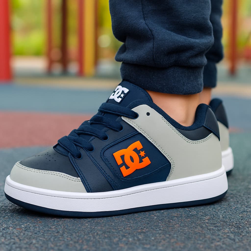 Tênis Infantil DC Manteca Shoes Estiloso Novo Lançamento 26 ao 33 Menino Masculino Escolar Passeio Novo