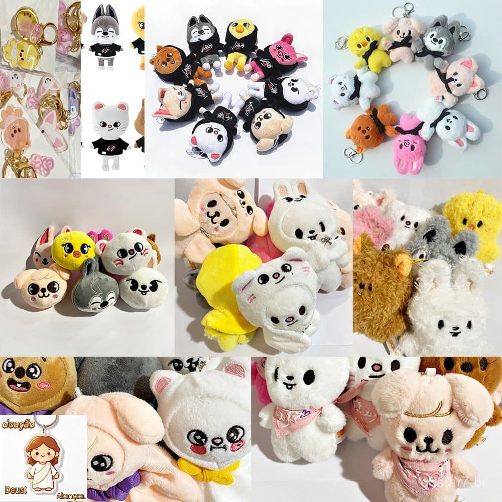 Stray Kids Skzoo Brinquedos De Pelúcia Z Cartoon Recheados Plushies Doll Kawaii JYP Fãs Chaveiro