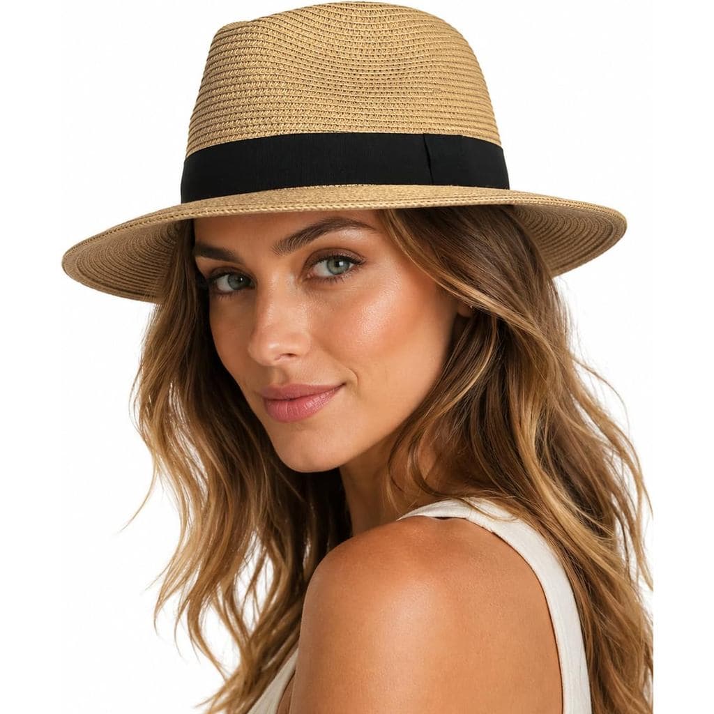 Chapéu de Sol Zylioo XL/XXL, Chapéu de Palha para Cabeças Grandes, Chapéu Panamá para Homens e Mulheres, Chapéu de Verão