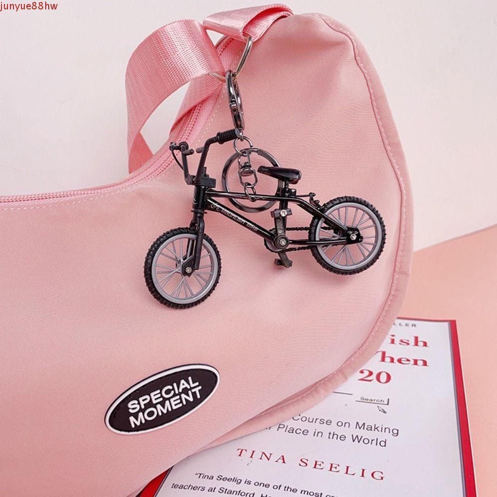 JUNYUE Mini Chaveiro De Bicicleta , Criativo De Liga , Pingente De Modelo De Veículo Esportivo Ao Ar Livre