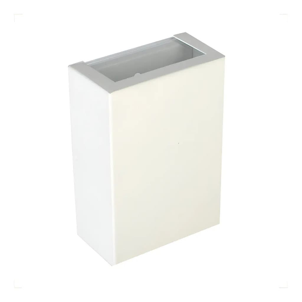 Arandela Alumínio 2 Focos Externa Interna Preto + Lâmpada LED 5W Bivolt Halopim 3000k branco quente