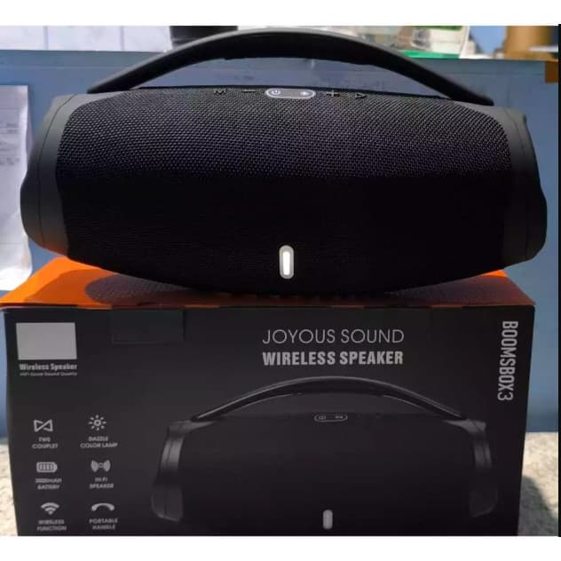 Caixa de som BOMBOX 3 GRANDE portatil radio fm e bluetooth