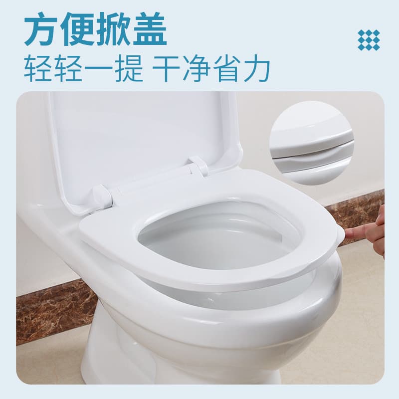 Assento sanitário universal em formato de U com dois parafusos para uso doméstico, tampa de descida lenta NTLP