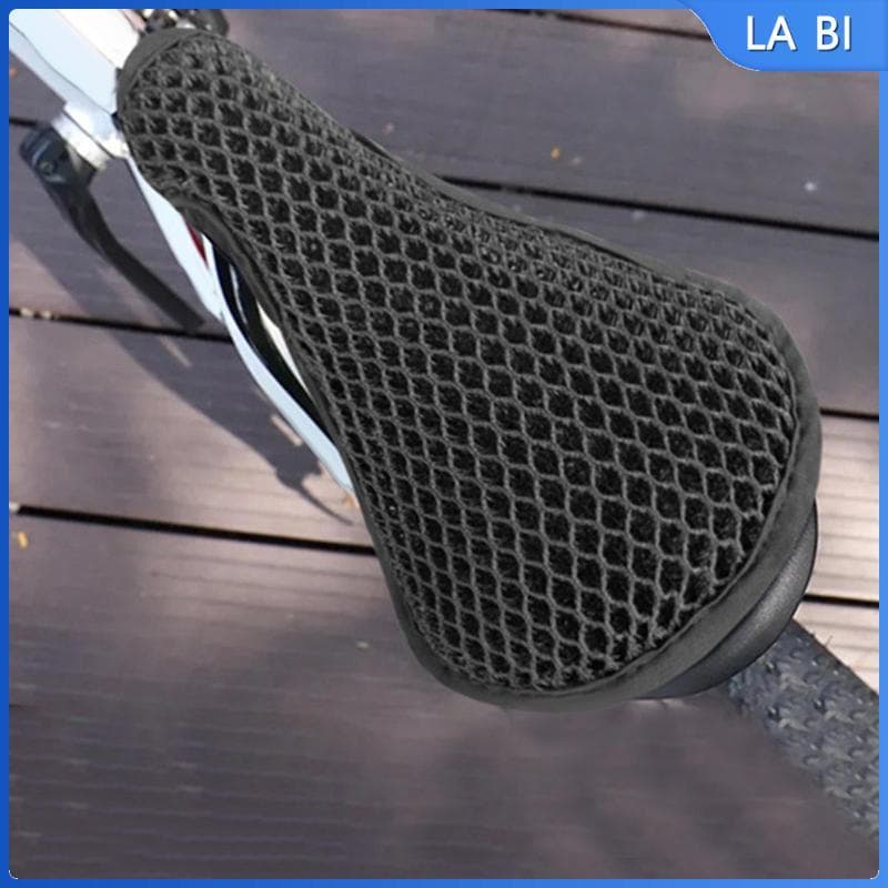 [Wishshopeehhh] Capa De Malha Respirável Para Assento De Bicicleta Almofada Confortável Protetor De Selim Soft Acessório