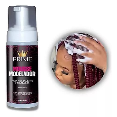 Mousse Modelador Prime Master Hair Para Tranças Cachos e Penteados 150ml