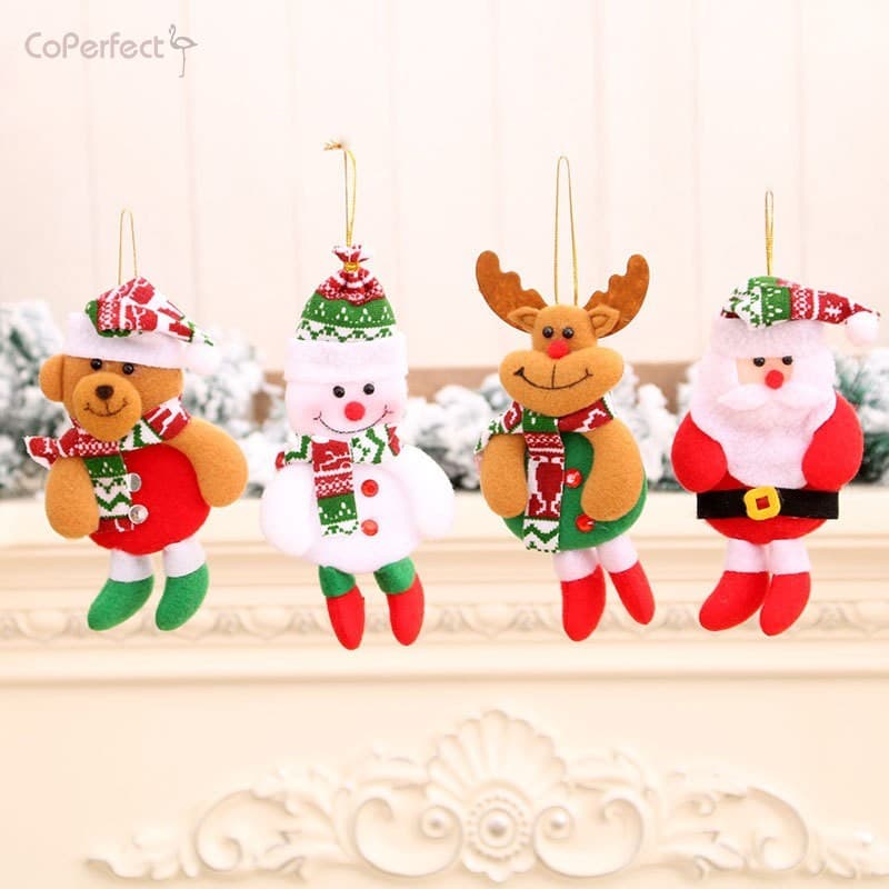 Pingentes De Tecido De Natal-Enfeites Pendurados Em Árvore Coleção De Presentes Pequenos