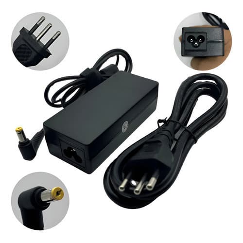 Carregador Notebook Ultrabook 65W Bivolt Acer Aspire 19v 3.42a Pino 5.5 X 1.7 mm