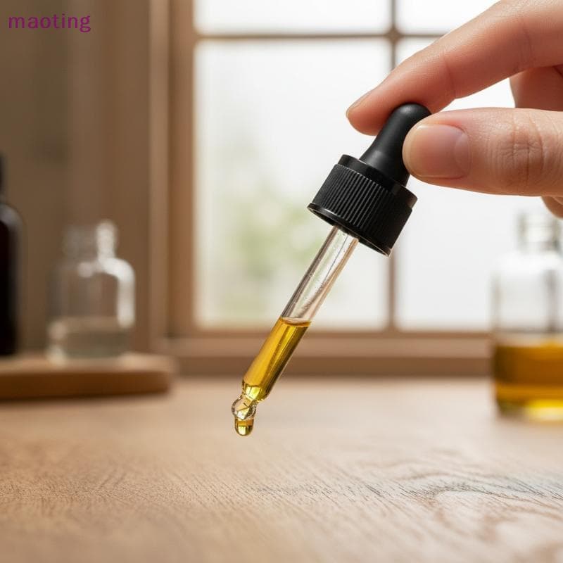 [maoting] Frasco Conta-Gotas De Vidro Para Armazenamento De Líquidos Cosméticos De Reagente De Precisão 5ml A 100ml Uso