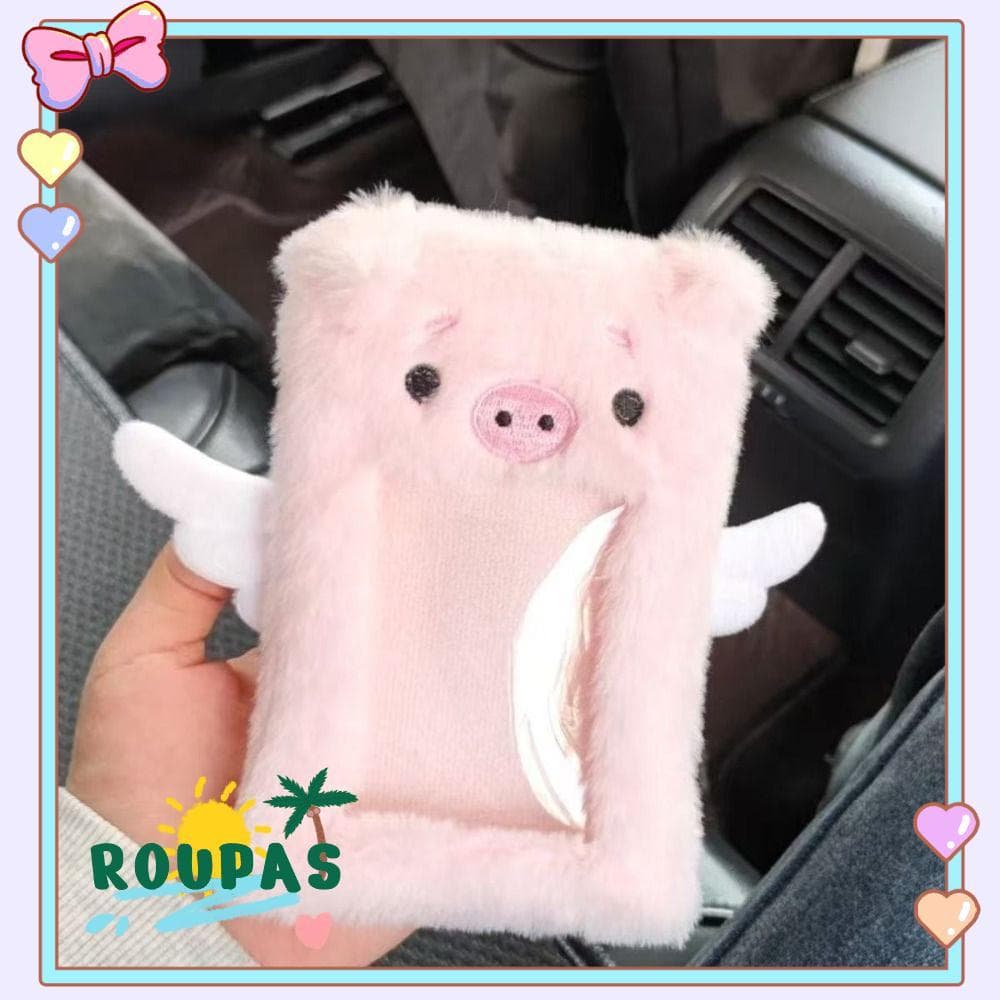 Cartão Fotográfico De Pelúcia ROUPAS , Filhote De Cachorro/Anjo Porco/Mouse Bag Chaveiro Porta-Cartões De Estudante , Ma